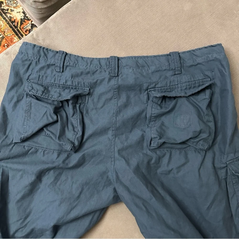 Surplus Tex Cargo Pants Mens 4XL (44x32) Navy Blue Drawstring Airborne Vtg Y2K - Picture 10 of 12